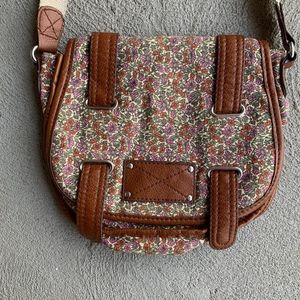 H&M - Purse - Brown Flower Pattern